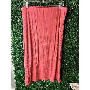 Wilfred Aritzia Jeanine High Rise Ribbed Midi Skirt Sz XL